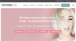 Desktop Screenshot of frisorjob.dk