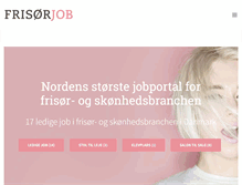 Tablet Screenshot of frisorjob.dk
